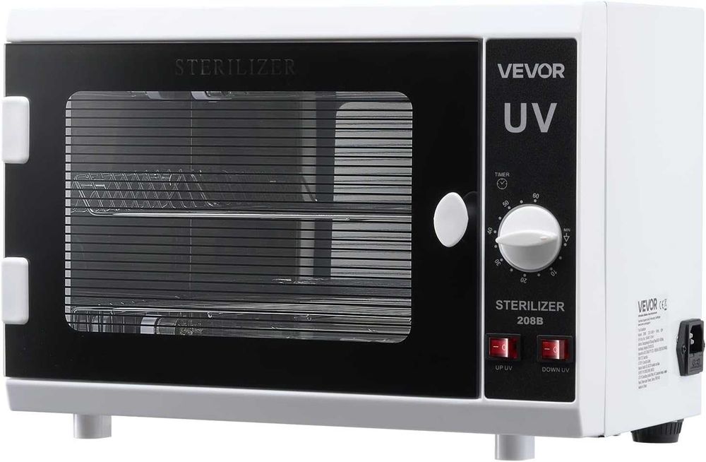 Sterylizator UV Vevor pojemność 12 l timer, długość fali 185 nm