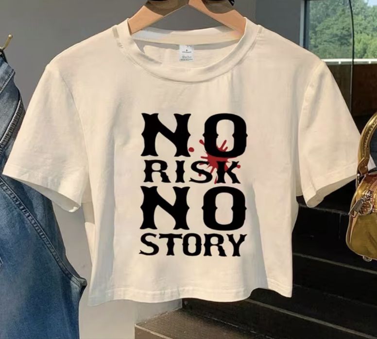Biały crop-top nowy S