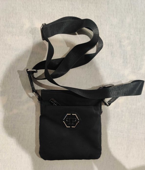 Philipp Plein PP torebka męska na ramię czarna listonoszka
