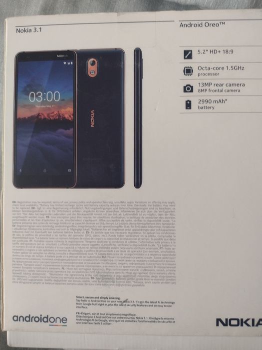 Vendo telemóvel Nokia 3.1