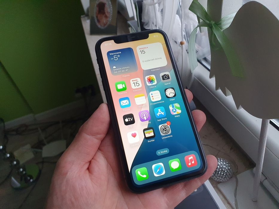 Apple iPhone 11 Czarny 64GB + Pudełko ładny stan KOMPLET! Bez blokad