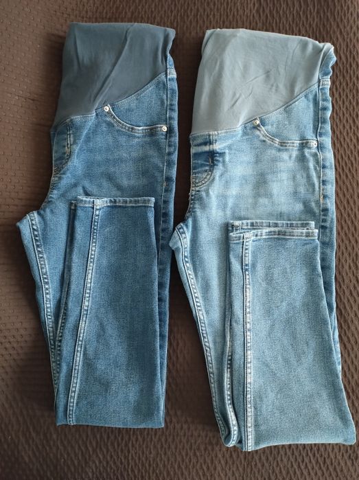 Spodnie ciążowe HM H&M jeans X2 Super r.M Mama