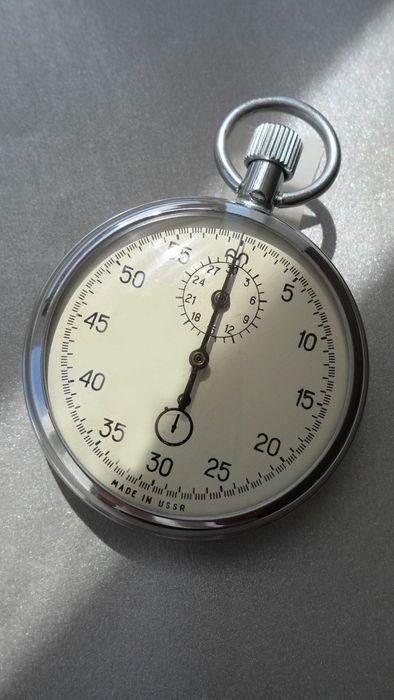 …КОШЕРНЫЙ секундомер «АГАТ-4282» механический 15 камней СССР 90-х.