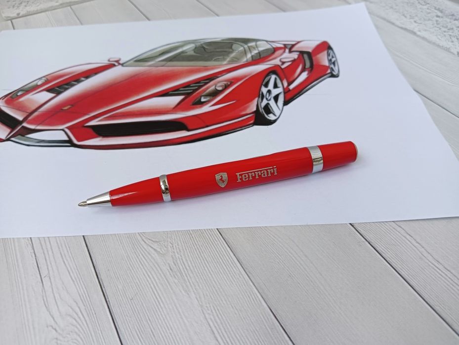 Кулькова металева ручка Ferrari шариковая ручка