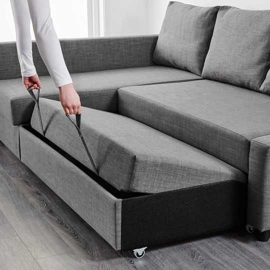 Sofa cama Ikea Friheten com 3 lugares e chaise longue