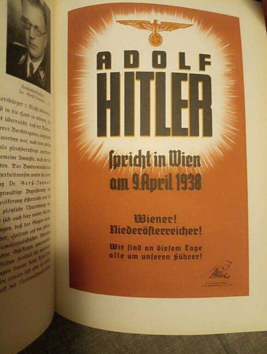 Двухтомное "парадное" издание истории Третьего Рейха и НСДАП. 1939г.