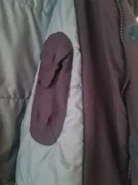 Parka azul marca nick, semi impermeável e quentinha.