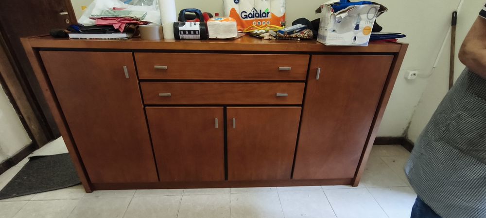 Urgente - ​Móveis de Sala + Fogão Vitrocerâmico c/ Forno + Frigorífico