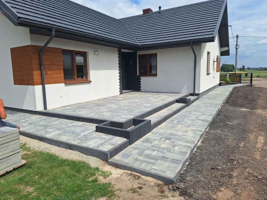 Usługi brukarskie ukladanie kostki brukowej  Kostka brukowa ogrodzenia