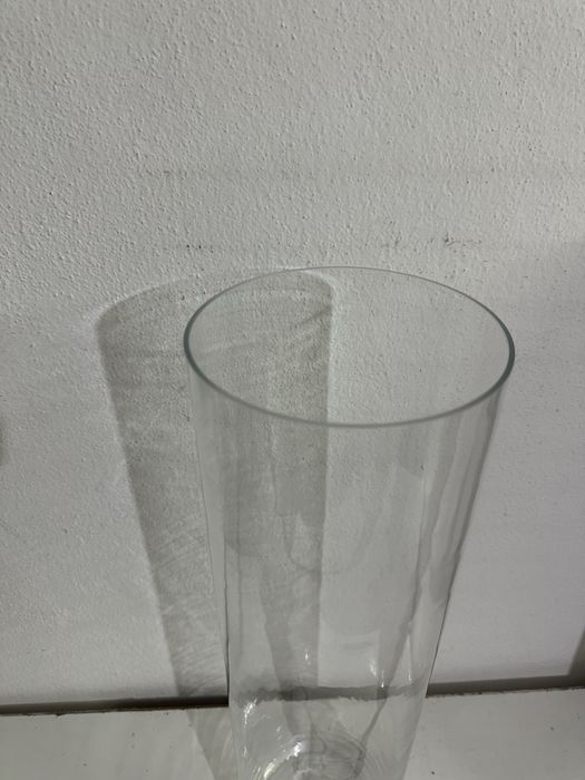 Jarra / vaso de vidro decorativo