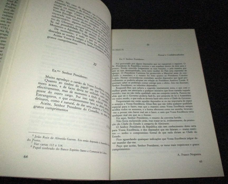 Livro Cartas Particulares a Marcello Caetano 1º Volume