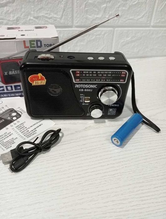Радіо на акумуляторі Радіоприймач акумуляторний Радиоприемник