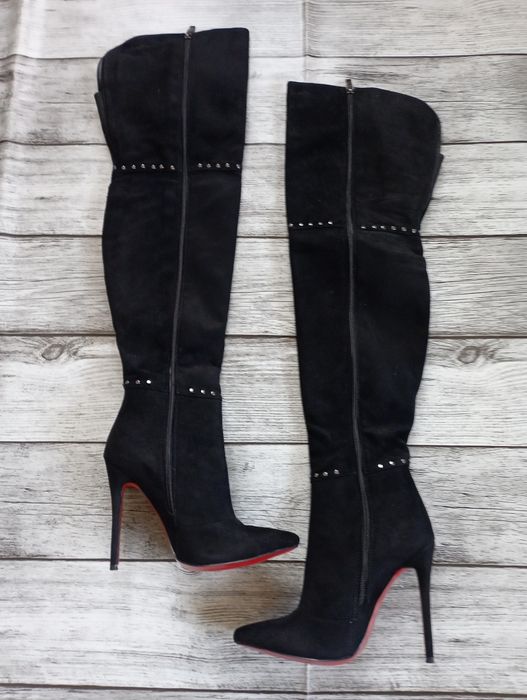 Kozaki muszkieterki szpilki Prima Moda 38 glamour sexy chic nity