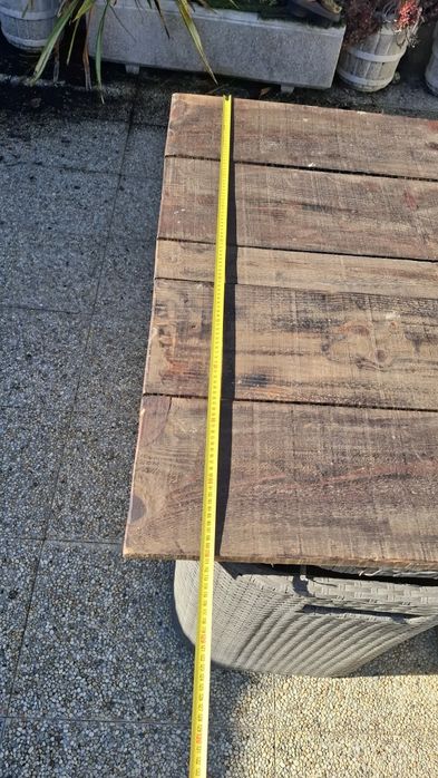 Mesa jantar jardim rústica