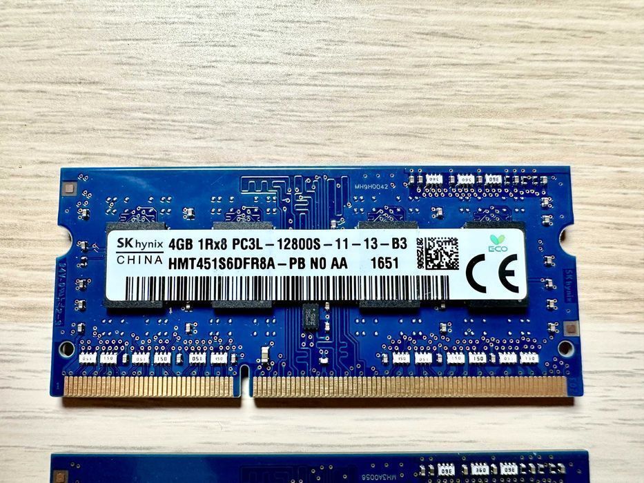 RAM SK Hynix 8GB 2x4GB DDR3 / DDR3L PC3L 12800S – sprawna / testowana
