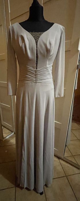 Suknia ślubna / wieczorowa w stylu boho r 36