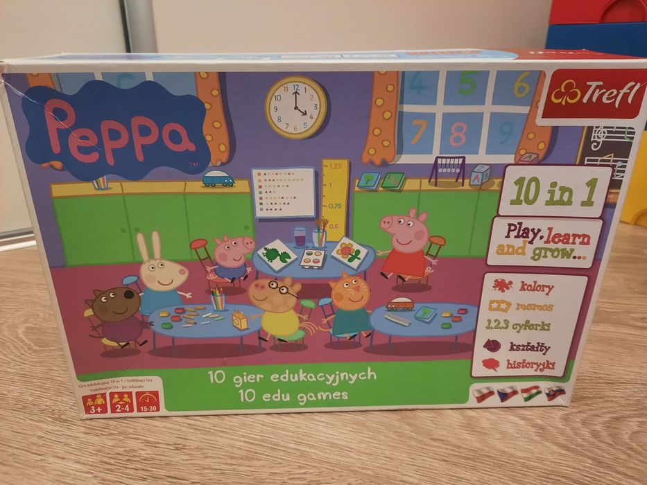 Zestaw gier edukacyjnych 10w1 świnka Peppa