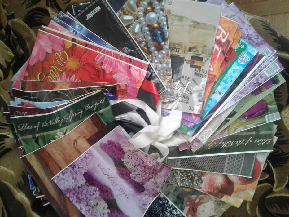 Глянцевый пакет подарочный кулек для подарков