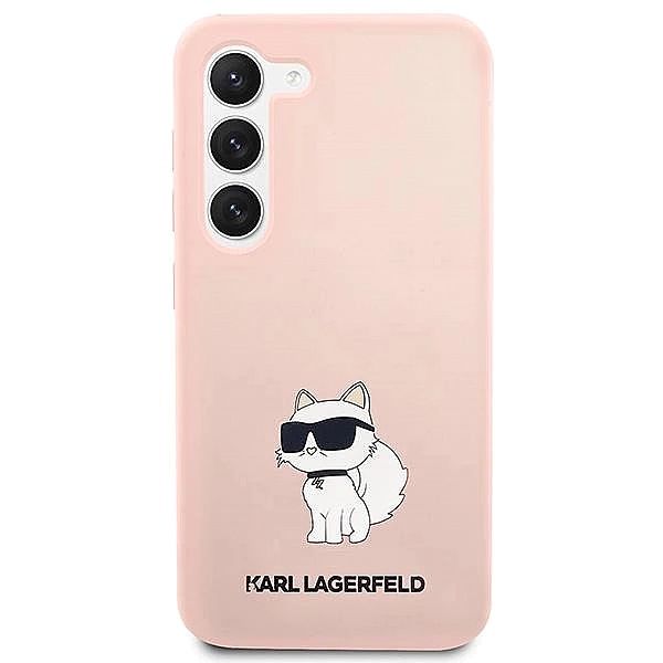 Etui Karl Lagerfeld Silicone Choupette na Samsung Galaxy S23 - różowe