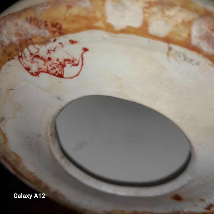 Castiçal chinês de porcelana