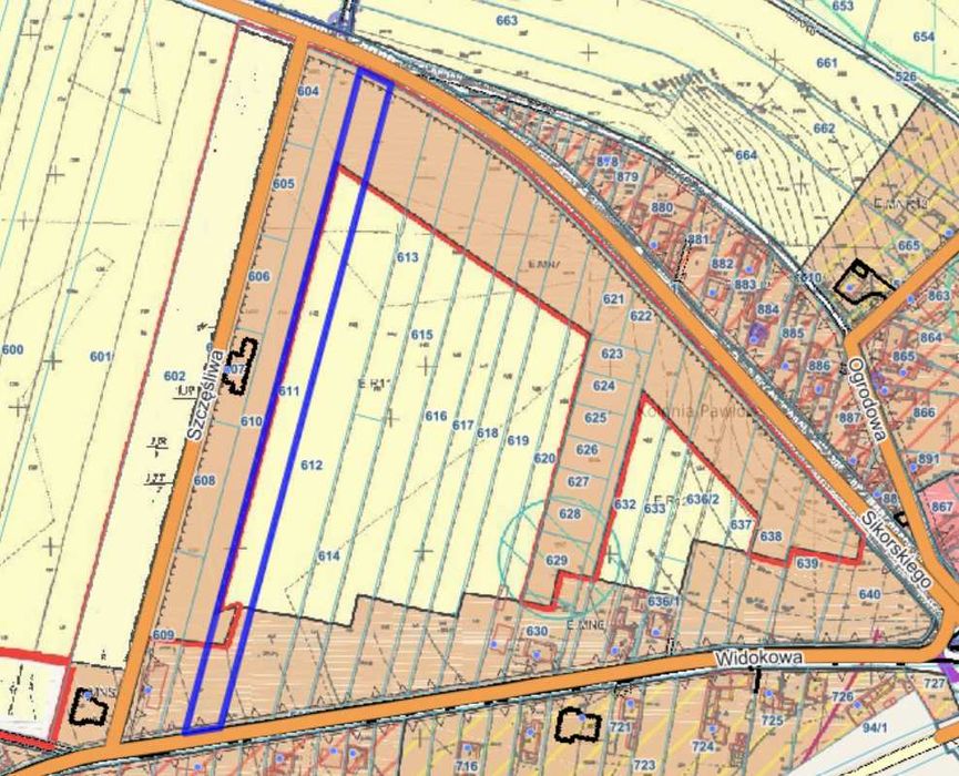Działka budowlano-rolna 6459 m² – Żerdziny, gm. Pietrowice Wielkie - Widok 2