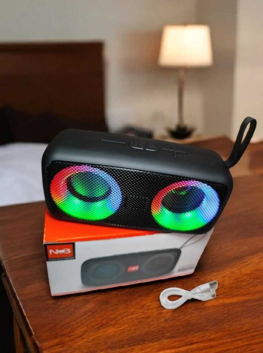 Колонка зі світломузикою блютуз колонка бездротова потужна