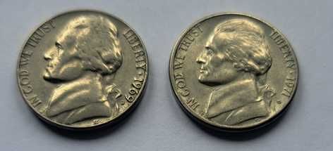 5 cent USA - Jefferson Nickel - 13 szt.