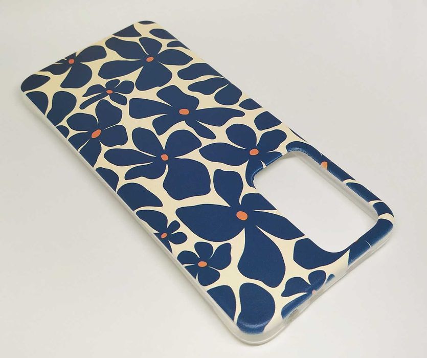 Capas silicone com Flores azuis e brancas Matisse para telemóveis Oppo