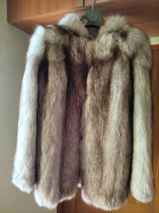 Kurtka z szarego lisa