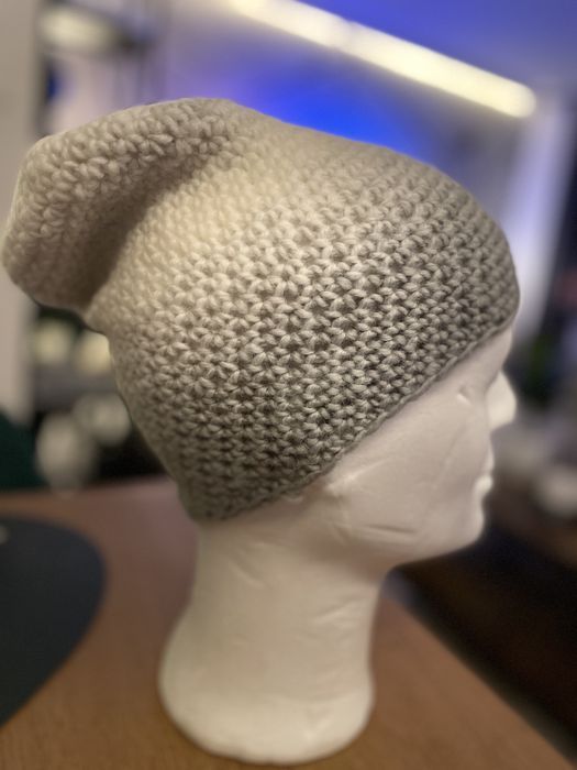 Czapka Boho Smerfetka ręcznie robiona na szydełku Handmade