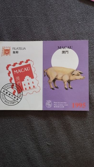 Calendários de Macau - colecção dos Anos Lunares emitidos pelos CTT
