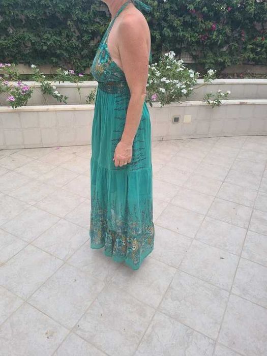 Vestido comprido de verão da Purple