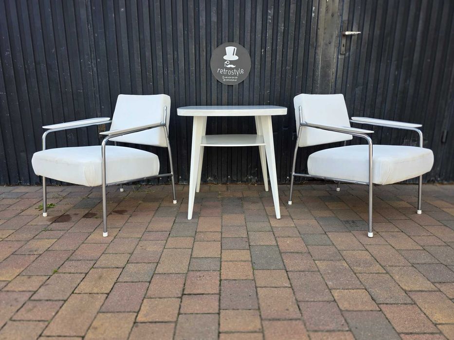 Designeskie fotele KOVONA - Bauhaus lata 60. Czechosłowacja, Mid-Century, PRL * GRATIS stolik