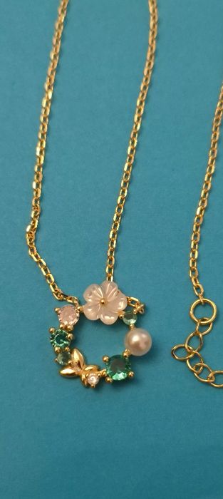 Conjunto em prata colar e brincos