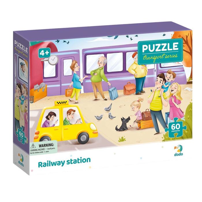 Puzzle 60 elementów. Dworzec kolejowy. Dodo