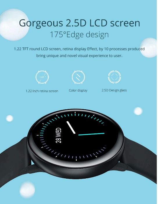 Smart Watch COLMI SKY2 inteligentny zegarek IP68 wodoodporny,