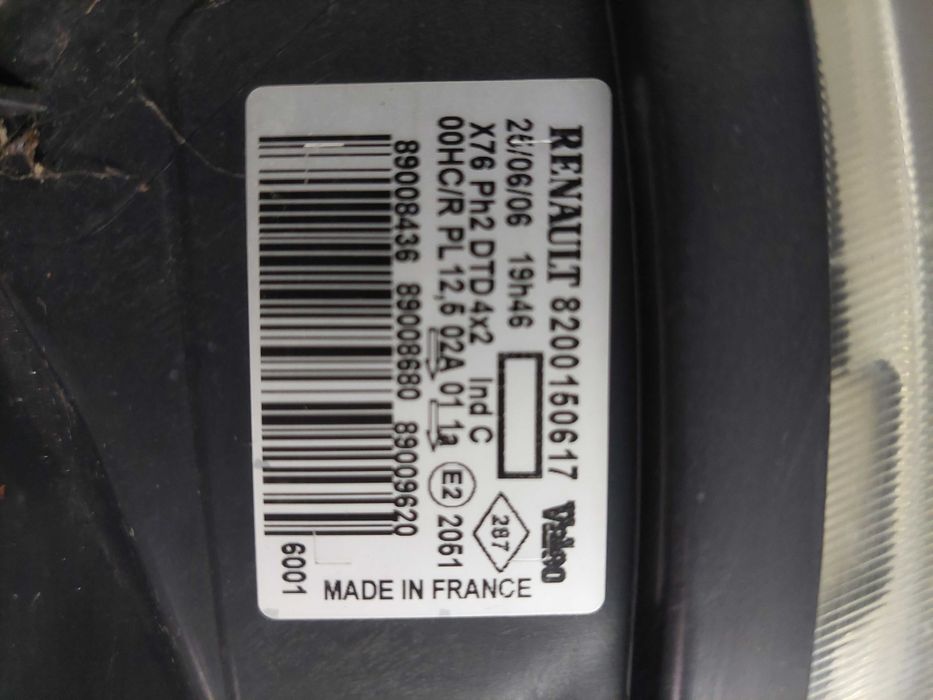 farol drt Renault kangoo