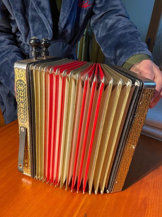 Acordeão diatonico antigo Hohner Pokerwork