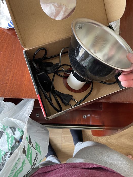 Vendo candeeiro e lâmpada térmica