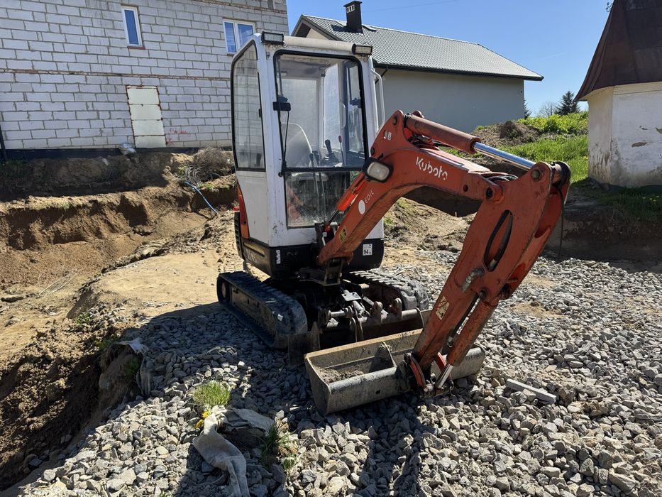 Wynajem Mini Koparki Kubota z operatorem lub bez Krosno Jasło Brzozów