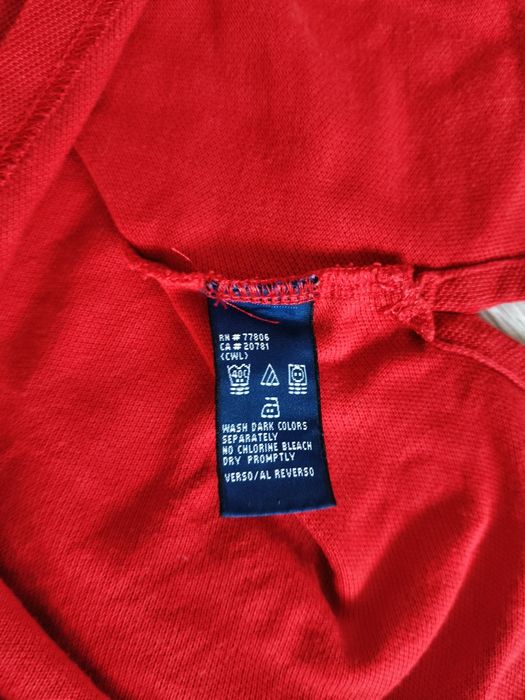 Koszulka polo Tommy Hilfiger czerwona  stan idealny / jak nowa