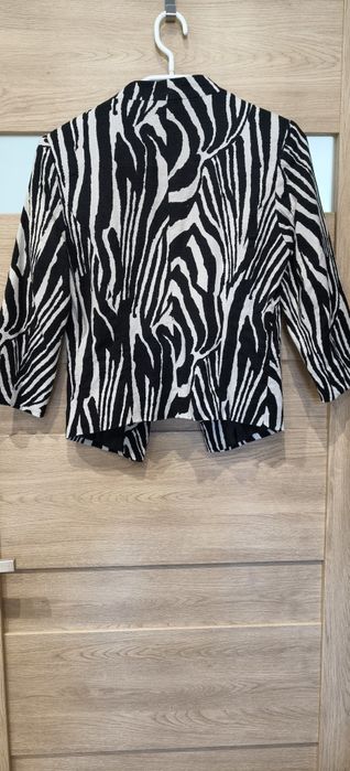 Żakiet marynarka zebra H&M 34