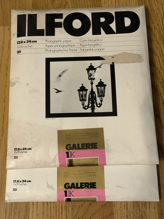 Ilford Galerie 1.1 K baryt 17,8x24 cm papier  2x25 arkuszy