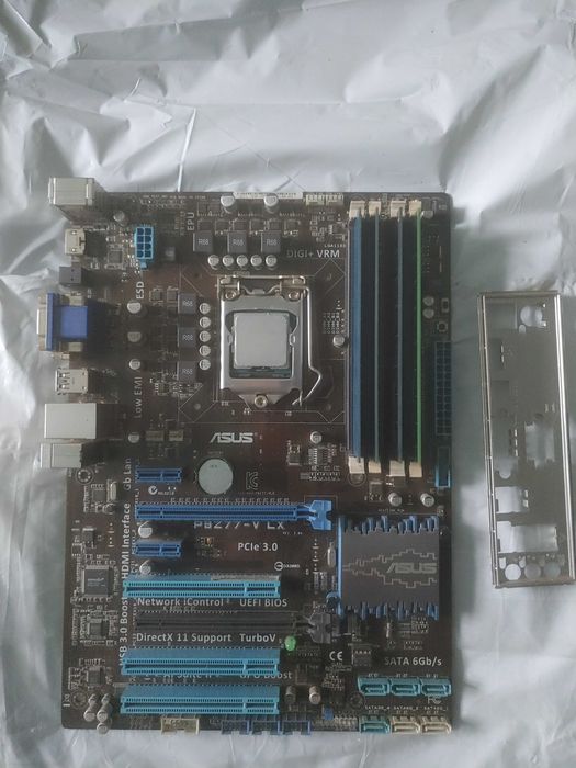 Продам комплект Asus p8z77- v lx + i5 3470 + ddr 3 2×4 gb 1600 mhz