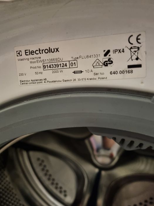 Pralka Elektrolux  ews110066sdu na części