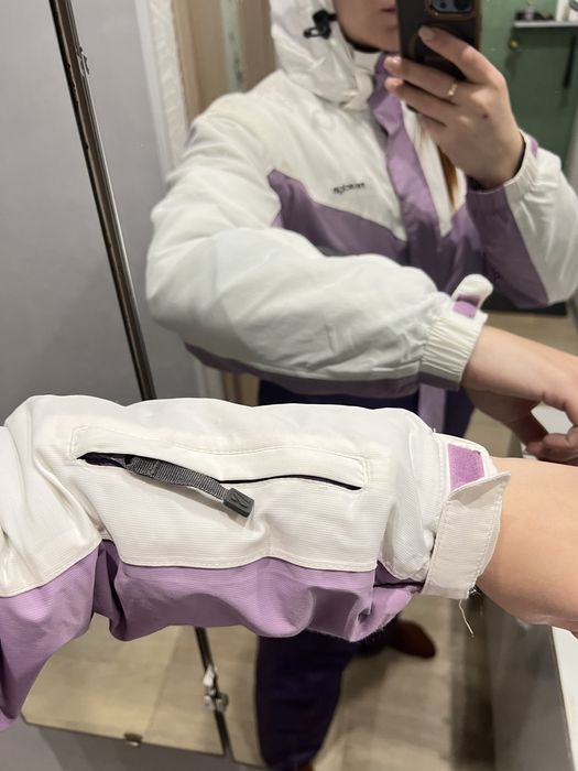 Лыжный костюм s, xs фиолетовый, белый