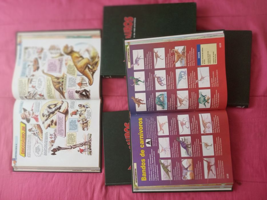 5 Volumes DINOSSAUROS ( Completa ) lote ouro