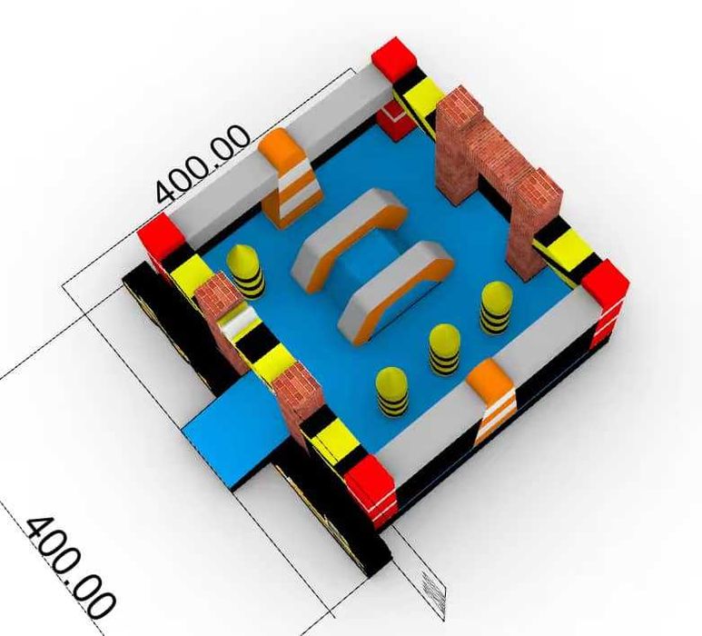 Insuflável Parque de obras (novo)