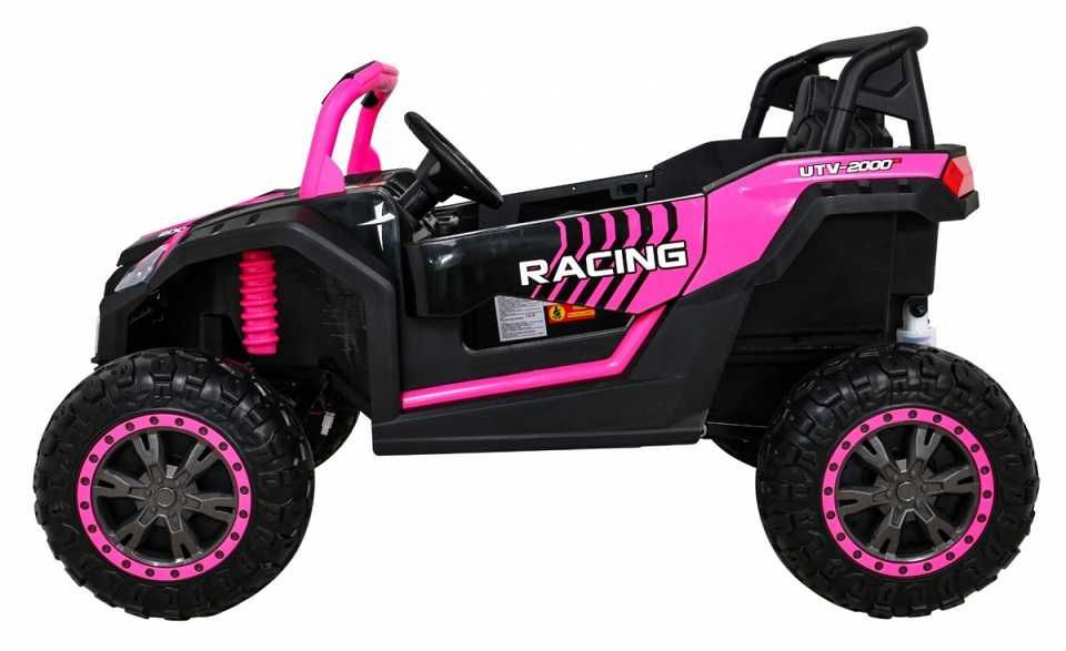Mocny Buggy ATV Racing na akumulator 4x200W A032 Różowy