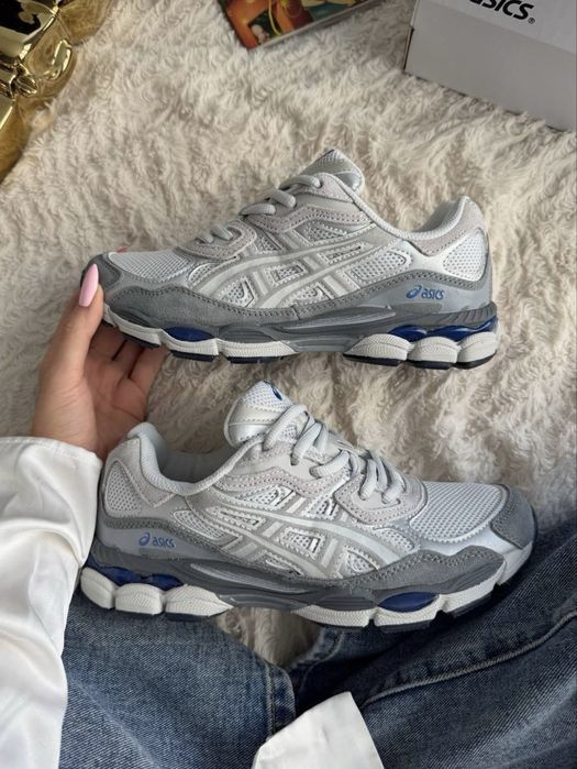 Кросівки Asics Gel-Nyc Gravel Grey•Асікс Гель-Нюк (білі,сірі),asics